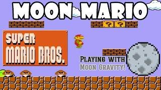 MOON MARIO Gameplay (Super Mario Bros with Moon Gravity!)