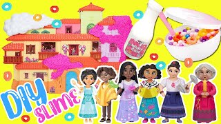 Disney Encanto DIY Slime with Mirabel, Isabela, Camilo, Alma Dolls at Madrigal House