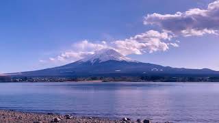 夕焼けの富士山