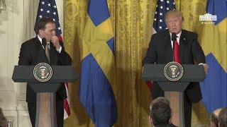 Här läxar Trump upp Löfven: \