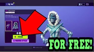 how to get new snowstrike skin for free fortnite new skins - snowstrike skin fortnite