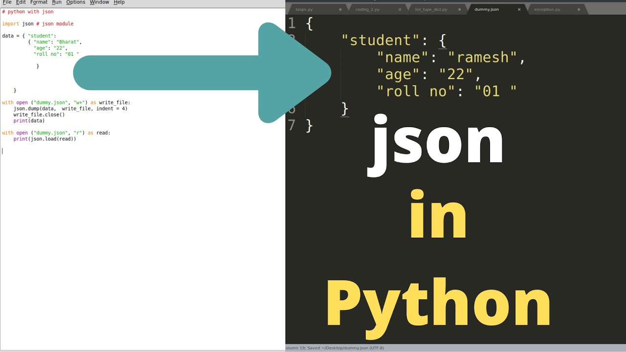Json In Python Python Tutorial For Beginners Json In Python Python Tutorial For Beginners