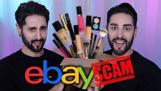 We Got SCAMMED...AGAIN! Budget eBay Makeup Mystery Box Review! 💜🖤 The Welsh Twins