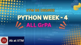 📘 IITM BS Degree | 🐍 Python Week-4 | GrPA 1–5 Solutions