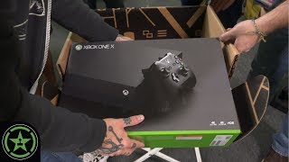 Achievement Hunter Unboxes the PC Killer (Xbox One X)