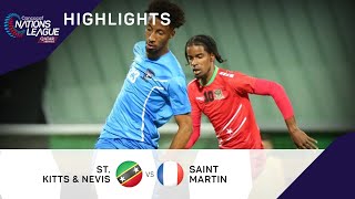 Concacaf Nations League 2022 Highlights | St. Kitts & Nevis vs Saint Martin