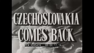 “ CZECHOSLOVAKIA COMES BACK ” 1957 AMERICAN RELIEF FILM  POSTWAR REBUILDING  EDVARD BENES XD45474