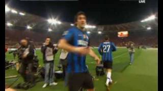 roma vs inter 1-1 goal milito