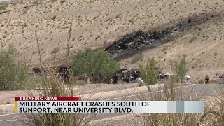Military aircraft crashes south of Albuquerque International Sunport