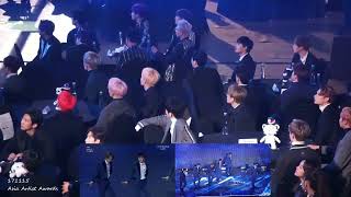 [Fancam] 171115 EXO MONSTA X SEVENTEEN REACTION TO ASTRO Performance | 2017 Asia Artist Awards 직캠