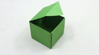 How To Make A Paper Box That Opens And Closes - Paper Gift Box Tutorial