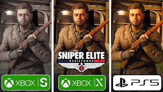 Sniper Elite Resistance PS5 vs Xbox Series X vs Xbox Series S Graphics Comparison