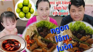 (v14)mì vịt tiềm từ vịt quay nấu lẹ và dễ 🦆🦆ngon lắm luôn, mời cả nhà 🍜🍜🍜
