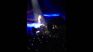 Miley Cyrus spitting on fans | Bangerz Tour- Birmingham NIA 16th May 2014