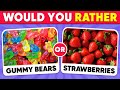 Would You Rather...? JUNK FOOD vs HEALTHY FOOD 🍟🥗 Quiz Shiba