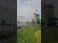 mengagumi keindahan kincir angin di zaanse schans belanda