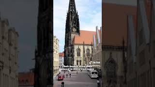 Gruesome but True: Death cages hanging from the tower of St. Lambert's Church, Münster since 1536