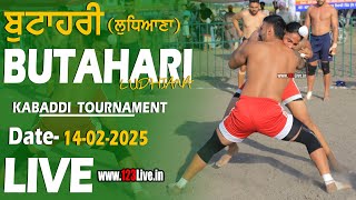 🔴[Live] Butahari (Ludhiana) Kabaddi Tournament 14 Feb 2025/www.123Live.in