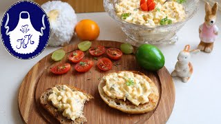 Eiersalat mit geröstetem Brot / Reste verwerten nach den Osterfest