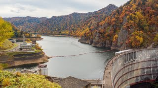 豊平峡ダムの紅葉絶景を鑑賞！北海道札幌市の紅葉名所へ - 2022年秋 (4K Ultra HD)