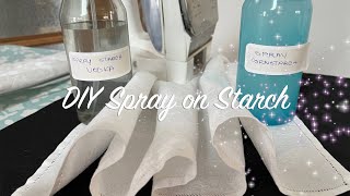 DIY Spray On Starch and a Science Experiment!