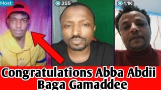 Wawoo Abban Abdii Bay'ee Gamadee Congratulations Baga Gamaddani Oromoof Oromiyaan❤💚❤👈