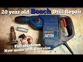 Full repair and service of a 20 year old Bosch GBH 4 DFE SDS+ hammer drill.