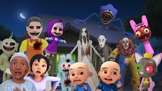 Upin Ipin Hantu Labubu, Masha, Poppy Playtime, Tayo Zombie Bus, Nurse crawling, Chucky doll, Granny