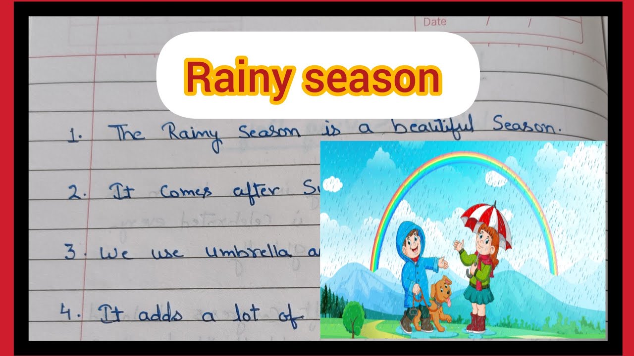 10 Lines On Rainy Season In English|| Easy Essay On Rainy Season|| Easy ...