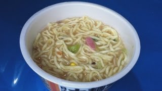 夜食動画　太麺堂々　野菜ちゃんぽん　日清 カップラーメン Instant Cup Ramen Champon Salt Fravor