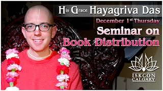 Seminar on Book Distrubution - H G Hayagriva Das