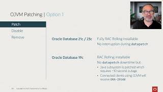 Patching Oracle Database with OJVM component