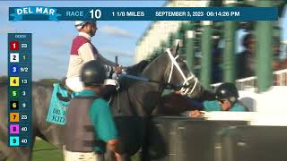 Conclude wins the Caesars Sportsbook Del Mar Derby (Gr.II)  race 10 at Del Mar 9/3/23.