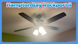 52” Hampton Bay Rockport II Ceiling Fan | Matte Black