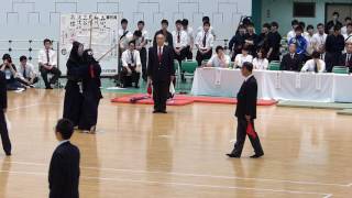 2016 全日本学生剣道選手権 3回戦 日体大 貝塚 vs 國士舘 宮本