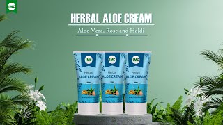 Herbal Aloe Cream For Glowing Skin | Removes Acne Scars, Black Spots \u0026 Dullness