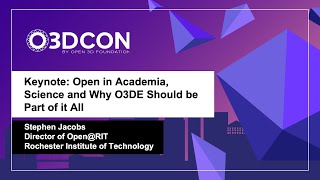 Open in Academia, Science and Why O3DE Should be Part of it All