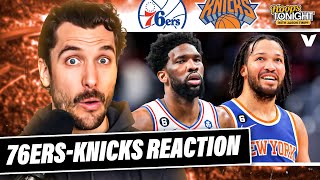 Knicks-76ers Reaction: New York holds off Embiid & Philly in Game 1 | Hoops Toni