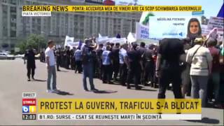 Protest PMP in Piata Victoriei