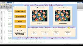 Image Compression Using Huffman Coding Matlab Project With Source Code | Lossless Image Compression