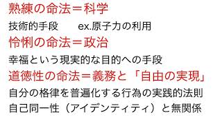 哲学的雑談　「熟練の命法・怜悧の命法・道徳性の命法」について