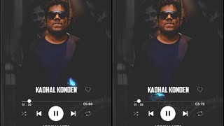 Kadhal Konden Bgm Whatsapp Status | Use Headphones Must - Trends Music