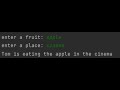 Mad lib generator in python part:1