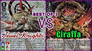 Jewel Knights VS Giraffa | Cardfight Vanguard V Premium: Royal Paladin VS Megacolony Best of 3!