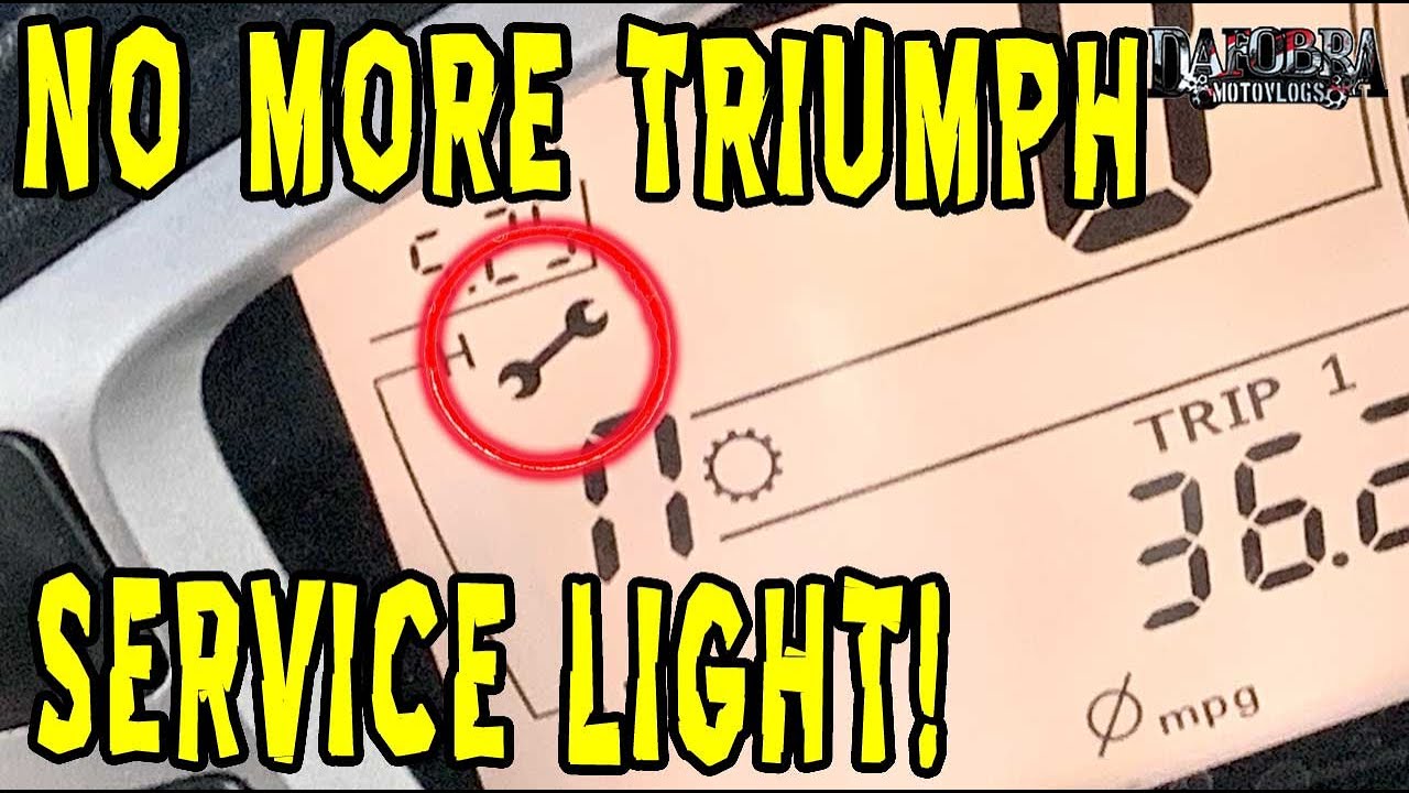 How To Reset The Triumph Service Light With Dealertool Youtube