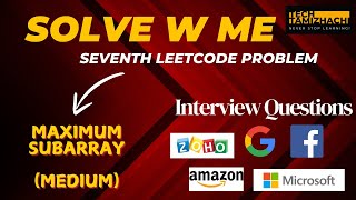 Maximum Subarray - LeetCode | Python Programming | Tech Tamizhachi #tamil #leetcode #techtamizhachi