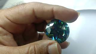 72 Carat Green Moisannite in hands of Jesus Mahdi Kalki