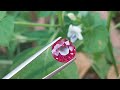 4.72ct crimson red purple natural umbalite garnet.