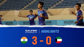 India U-17 3-0 Kuwait U-17 | AFC U-17 Asian Cup 2023 Qualifiers | Highlights