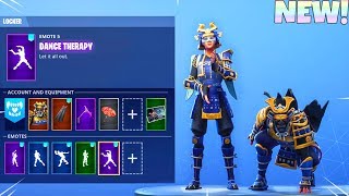 samurai skins with dance emotes fortnite battle royale - michou fortnite dance